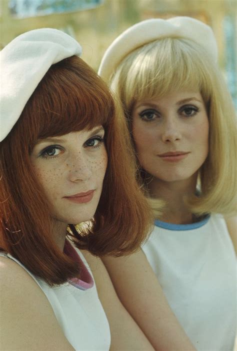 catherine deneuve and her sister franÃ§oise dorlÃ©ac 1967