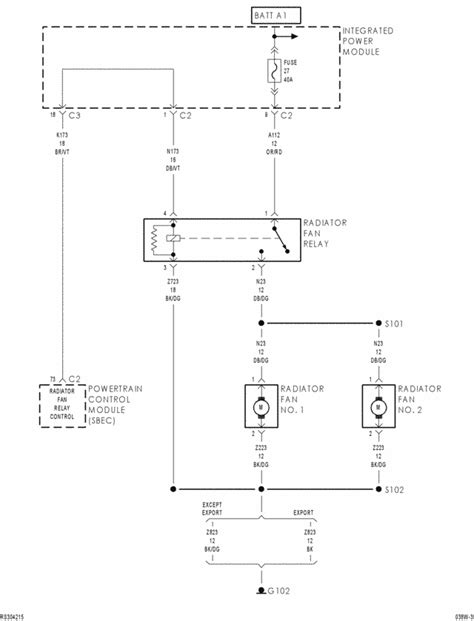 diagram  dodge grand caravan cooling fan wiring diagram mydiagramonline