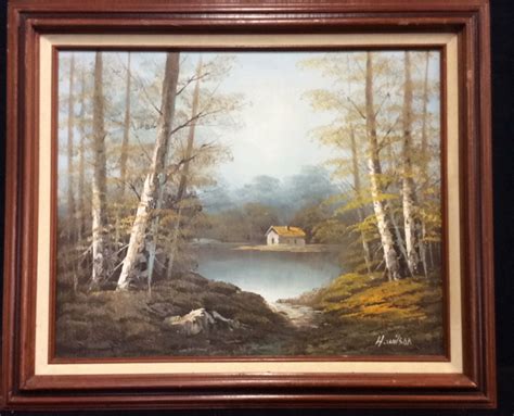 sold price  wilson impressionist landscape painting november