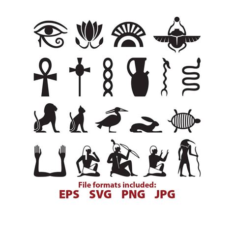 Egyptian Symbols And Their Meanings Símbolos Egipcios