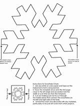 Snowflake Template Chain Christmas Pattern Snowflakes Printable Coloring Felt Paper Snow Patterns Templates Pages Chains Ws School First Snowman Navidad sketch template