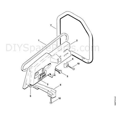 stihl ts  disc cutter ts parts diagram  connector