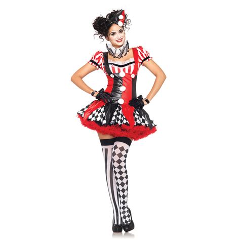 sexy le belle harlequin circus clown mardi gras women s adult halloween costume ebay