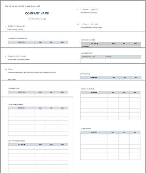 small business plan fillable  printable  business plan template