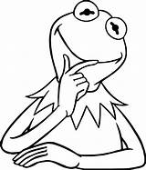 Kermit Coloring Frog Think Pages Drawing Muppets Wecoloringpage Getcolorings Choose Board Clipartmag Color Clipart Line Marvelous Leaping sketch template