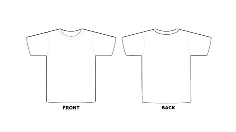 shirt template printable     webcomicms  blank