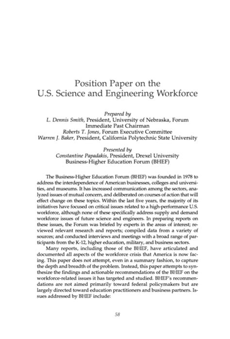 position paper    science engineering workforce pan