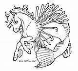 Coloring Lionfish Hippocamp Pages Getcolorings Weasyl Getdrawings sketch template