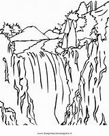 Cascate Wasserfall Misti Sheet Ausmalen Paesaggio Cascade Vezi Paesaggi Coloringpages7 sketch template