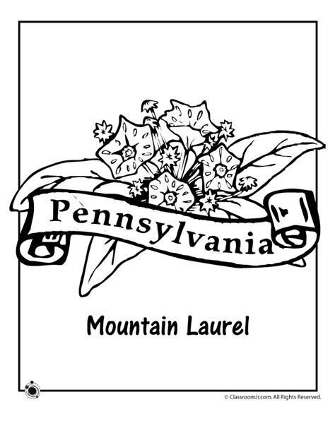 pennsylvania state symbols coloring page amanda gregorys coloring pages
