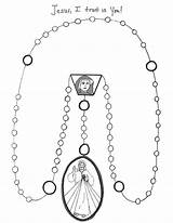 Divine Mercy Coloring Chaplet Kids Catholic Sunday Crafts Sheet Scribd Sheets Pages sketch template
