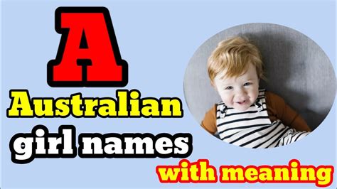 Australian Girl Names Starting A A Letter Australian Girls Names With