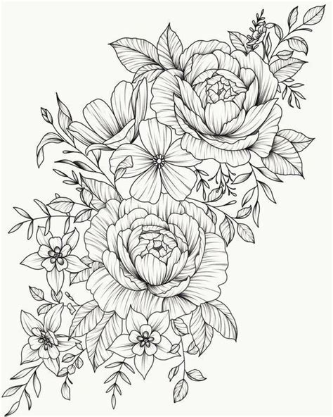 pin  claire howes  colouring    tattoos floral tattoo