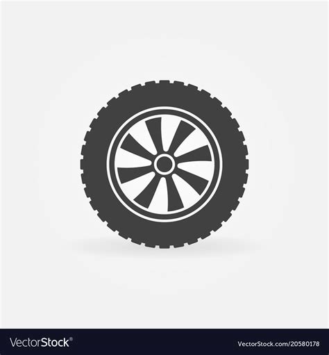car wheel icon  logo royalty  vector image
