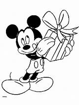 Mickey Mouse Coloring Pages Christmas Clipart Minnie Drawing Disney Printable Present Friends Tree 132a Got Print Clip Baby Colouring Birthday sketch template
