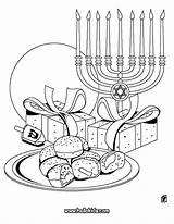 Hanukkah Coloring sketch template