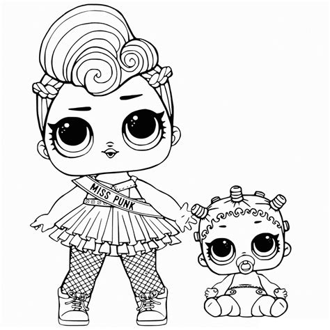 lol dolls coloring pages printable