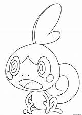 Grookey Coloriage Dessin Imprimer Pokémon H2o sketch template