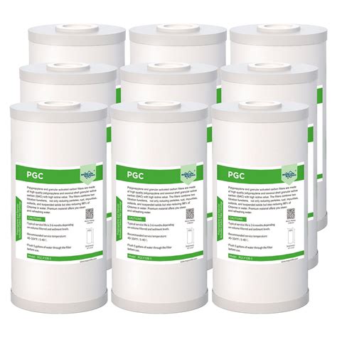 9 Pack 10 X 4 5 Sediment And Carbon 2in1 Water Filter Cartridge For Ge