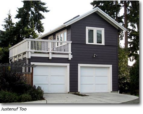 garage apartment plan  modern style architecture garage guest house carriage house