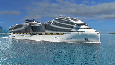 biggest cruise ship   world announced  msc cruises conde nast