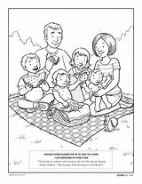 Coloring Pages Family Lds Father Color Children Kids Heavenly Primary Come Printable Picnic Book Ctr Clipart Mormon Word Friend Christian sketch template