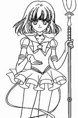 Sailor Saturn Coloring Pages Moon Printable Color Kids Library Print Villains Book Scouts Mercury Choose Board Clipart Popular S277 Photobucket sketch template