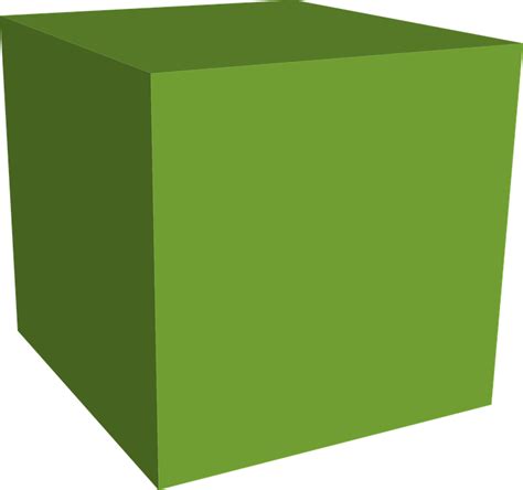 green box cube  vector graphic  pixabay