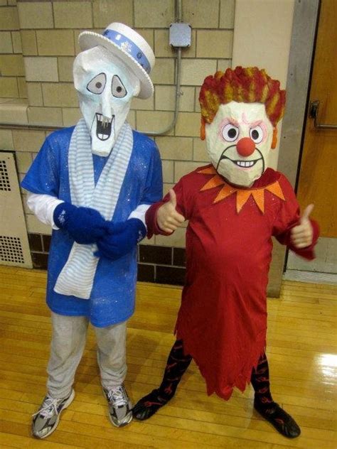 Heat And Snow Miser Costume With Masks Costume Ideas