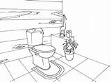 Toilette Coloriages sketch template