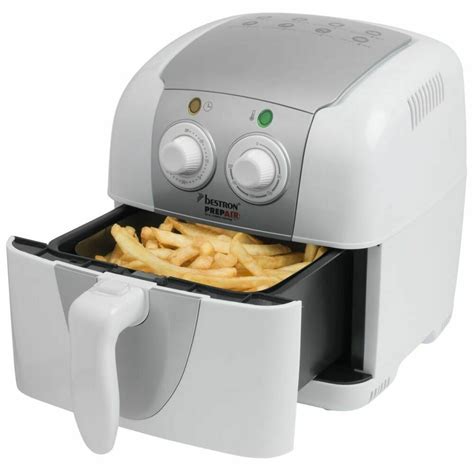 bestron friteuse air chaud asfw blancheargentee friteuse