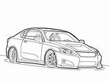 Line Lexus Car Sketch Is350 Coloring Pages Sports Cliparts Clipart Sedan Library 2009 Deviantart Boys Clip Print sketch template
