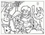 Coloring Christmas Story Pages Preschool Popular sketch template