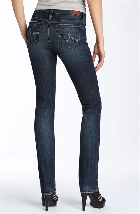 ag jeans  premiere skinny straight leg stretch jeans  year
