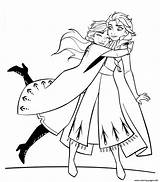Elsa Anna Coloriage Hugging Dessin Youloveit Imprimer Disney Hugs Reine Neiges sketch template