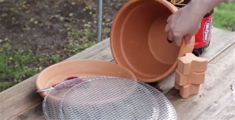 turn a terracotta pot into a mini barbecue for on the go grilling terracotta pots mini grill