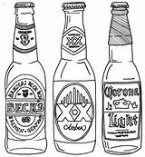 Beer Drawing Line Bottle Coloring Bottles Pages Tattoo Drawn Google Alcohol Outline Drawings Template Search Color Printable Getdrawings Print sketch template