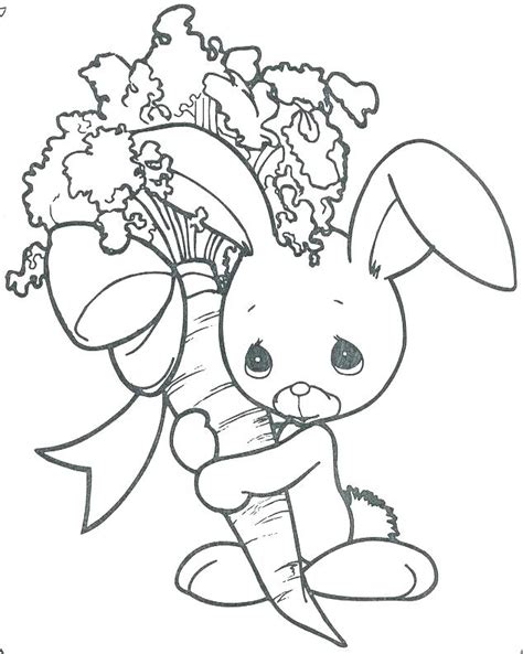 bunny valentine coloring pages