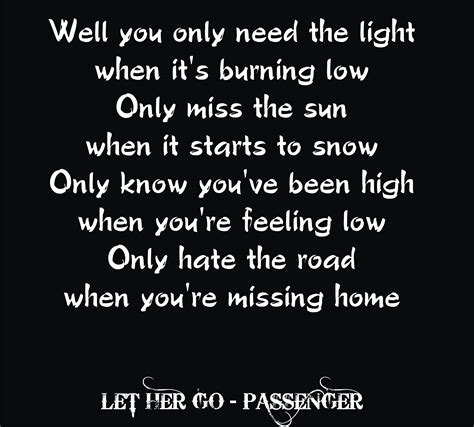 passenger great song    words quotes