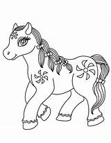 Kuda Gambar Mewarnai Poni Pony Anak Choose Board sketch template
