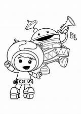 Pages Nate Coloring4free Umizoomi Getcolorings Getdrawings sketch template