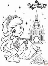 Coloring Strawberry Shortcake Pages Castle Printable Drawing Skip Main sketch template