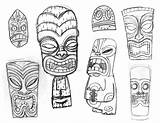 Tiki Totem Polynesian Tokoloshe Masque Maori Zoulou Book Statues Búsqueda Justcolorr Luau Papan Mutwa Credo Sarcophagus sketch template