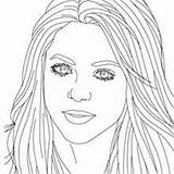 Shakira Dibujos Cameron Coloring Gratuit Hellokids Pessoas Coloriages Famosas Suelto Pelo Sketch Cantando sketch template