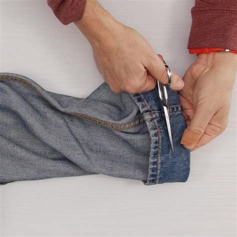easily hem jeans continue trimming weallsew