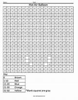 Multiplication Squares Balloon Squared Coloringsquared Printablemultiplication Multiplying Neat Onsitewp sketch template