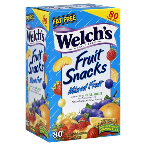 welchs fruit snacks mixed fruit   oz   pouches  lb