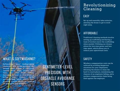 soft washing drones safely clean high buildings  touching  surface clearview washing