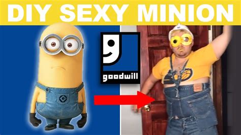 I Turned Myself Into A Sexy Minion Thrift Store Diy Youtube