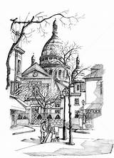 Montmartre Dessin Artmajeur sketch template